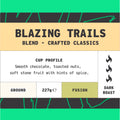 Blazing Trails Blend ground coffee - overview by We Are Coffee Co