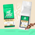 Blazing Trails Blend whole bean coffee - back label by We Are Coffee Co