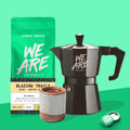 Blazing Trails Blend whole bean coffee - close-up by We Are Coffee Co