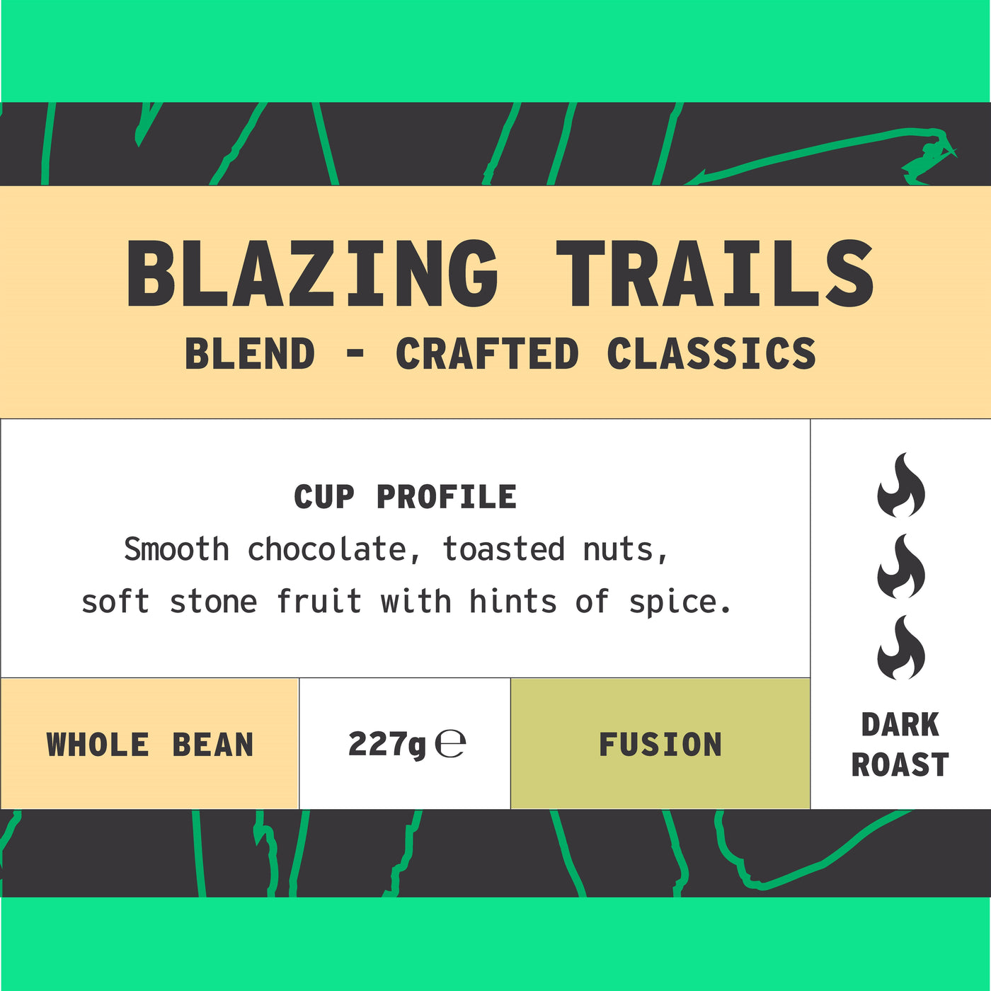 Blazing Trails Blend whole bean coffee - overview by We Are Coffee Co