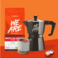 Brazilian Biscotti Flavoured Coffee ground coffee - close-up by We Are Coffee Co