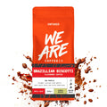 Brazilian Biscotti Flavoured Coffee whole bean coffee - front view by We Are Coffee Co