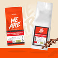 Brazilian Biscotti Flavoured Coffee whole bean coffee - back label by We Are Coffee Co