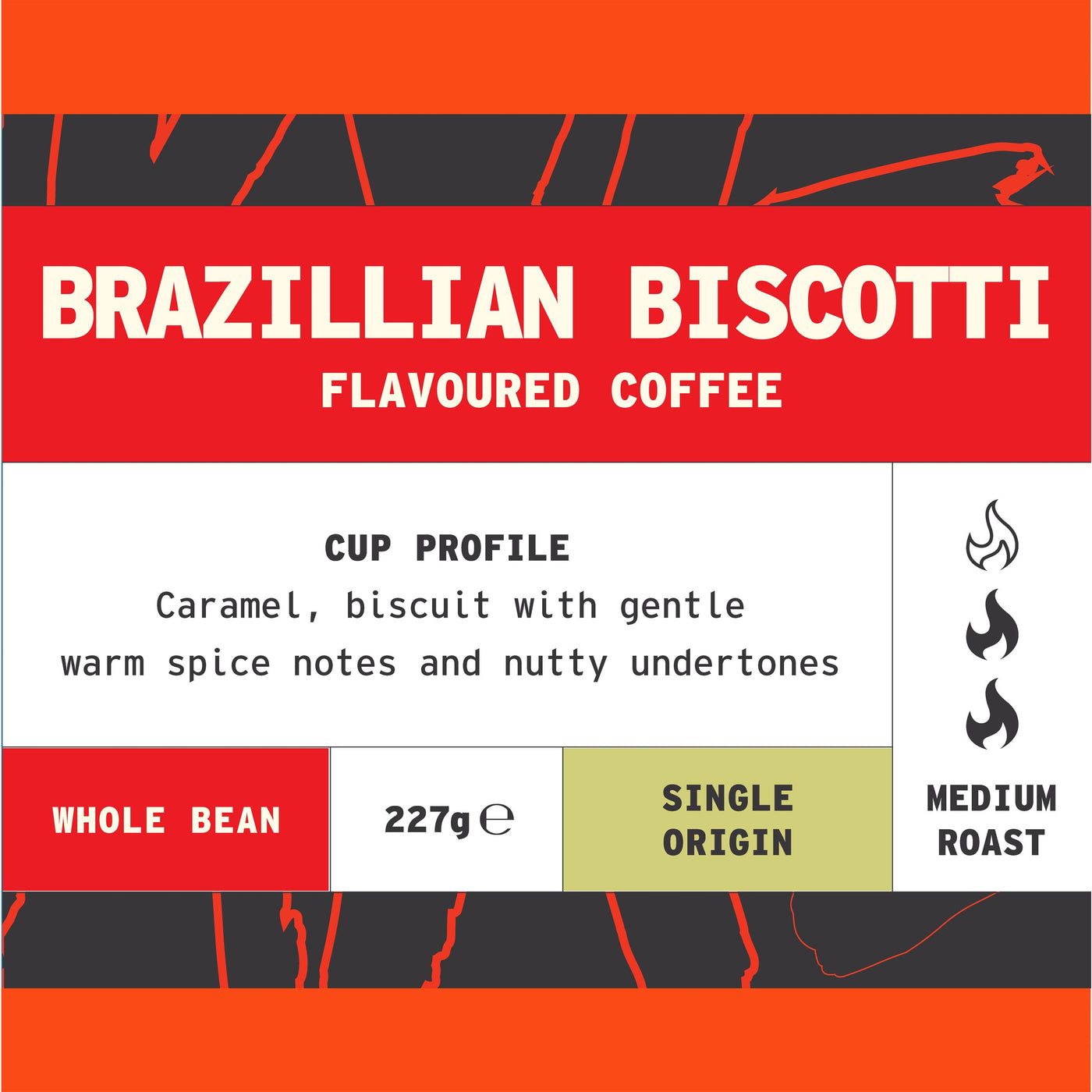 Brazilian Biscotti Flavoured Coffee whole bean coffee - overview by We Are Coffee Co