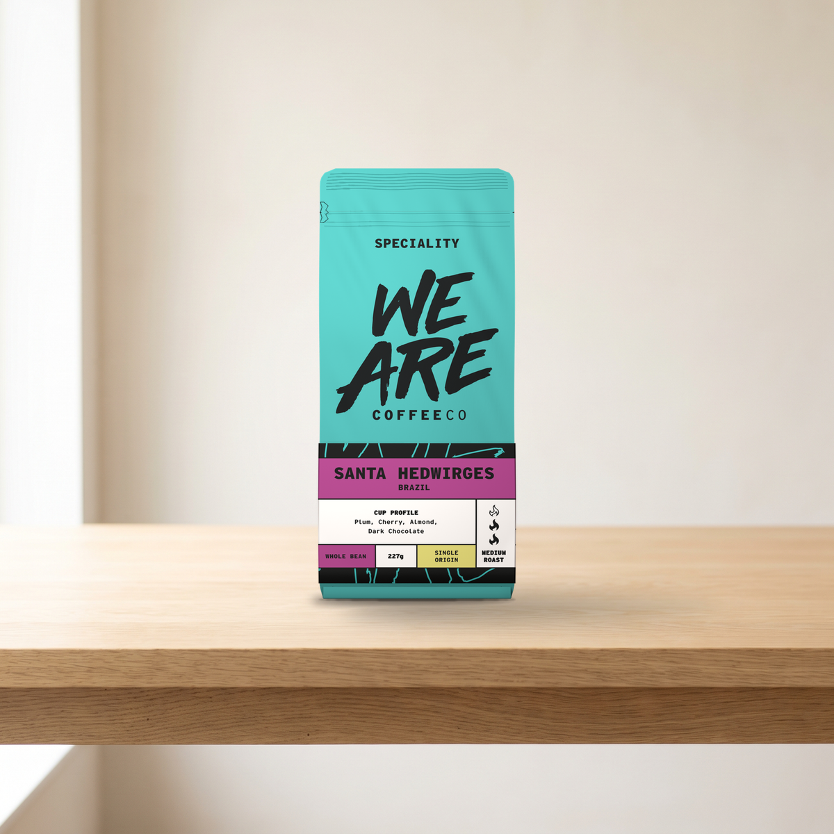 Santa Hedwirges, Brazil, medium roast, 227g whole bean