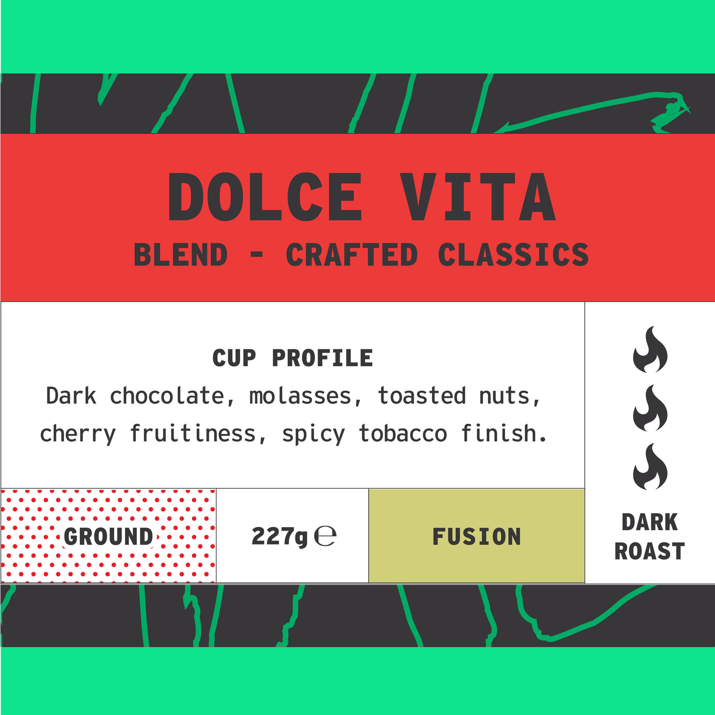 Dolce Vita (Italian Roast) Blend ground coffee - overview by We Are Coffee Co
