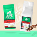 Dolce Vita (Italian Roast) Blend whole bean coffee - back label by We Are Coffee Co