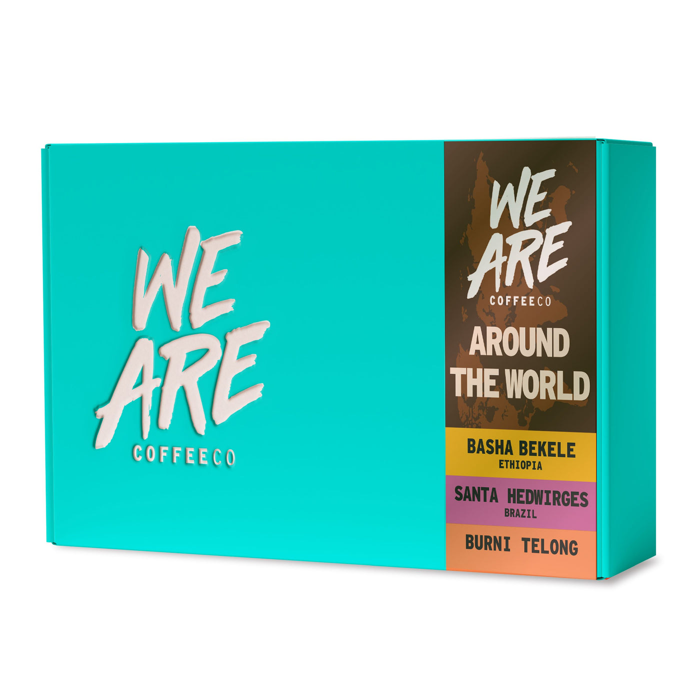 The Around the World Coffee Collection Series Gift Pack - gift set packaging by We Are Coffee Co