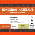 Honduran Hazelnut Flavoured Coffee whole bean coffee - overview by We Are Coffee Co