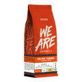 Colombian Salted Caramel Flavoured Coffee - side pack shot by We Are Coffee Co
