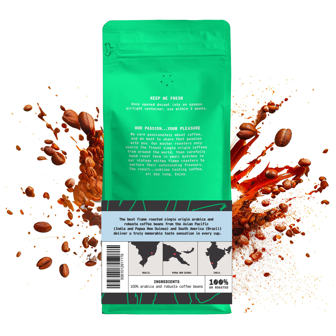 Mellow Morning Blend ground coffee - side view by We Are Coffee Co