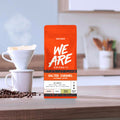 Colombian Salted Caramel Flavoured Coffee ground coffee - serving suggestion by We Are Coffee Co