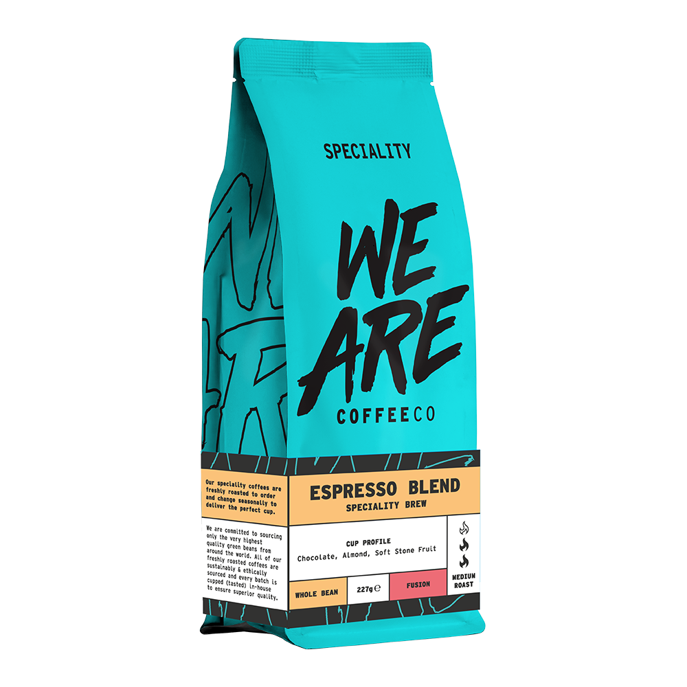 Espresso Blend - side pack shot by We Are Coffee Co