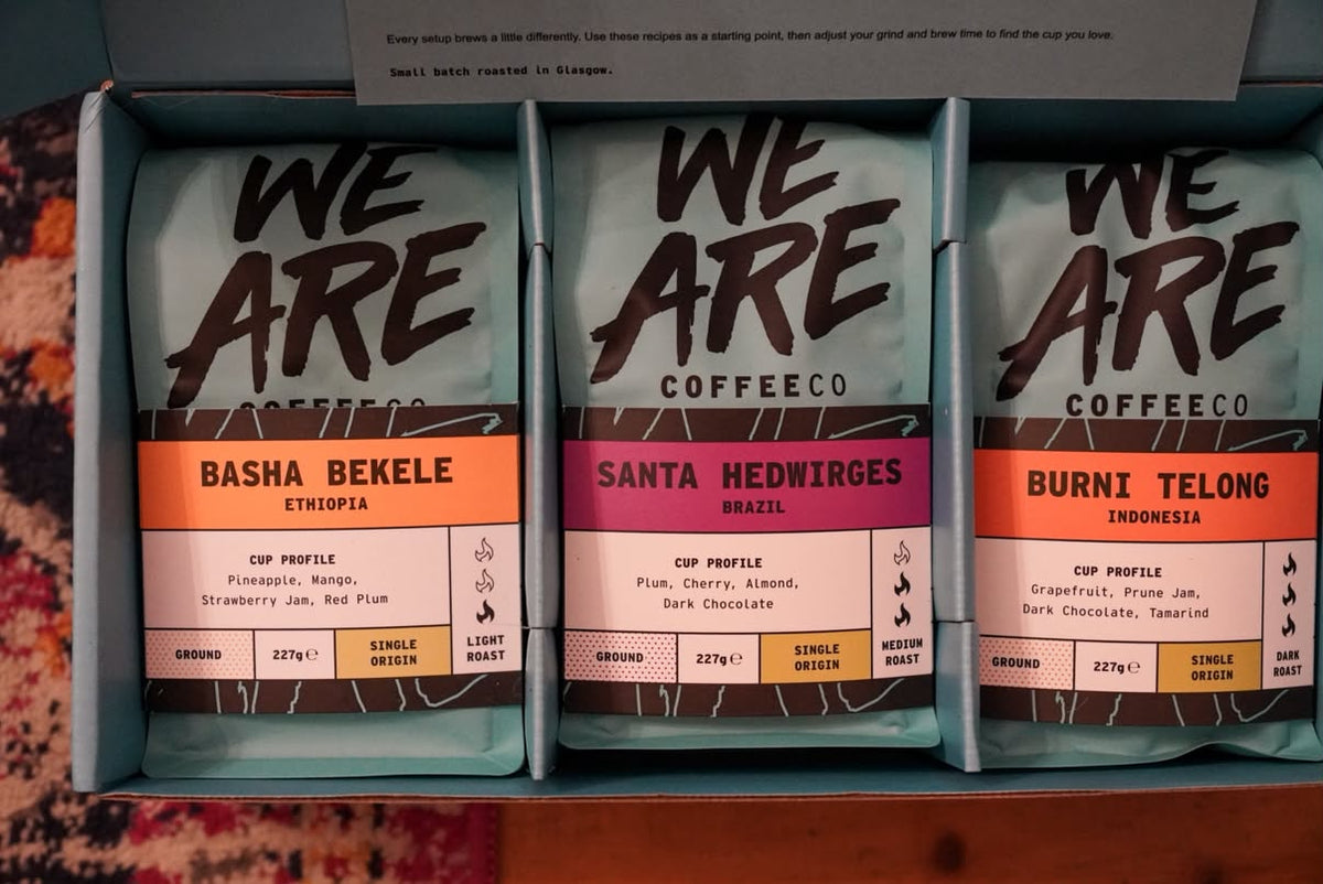 Lilla’s Around the World gift box with Basha Bekele, Santa Hedwirges and Burni Telong pouches