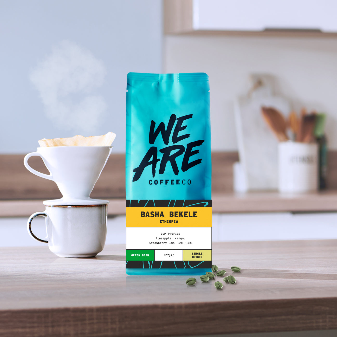 Basha Bekele - on kitchen counter by We Are Coffee Co