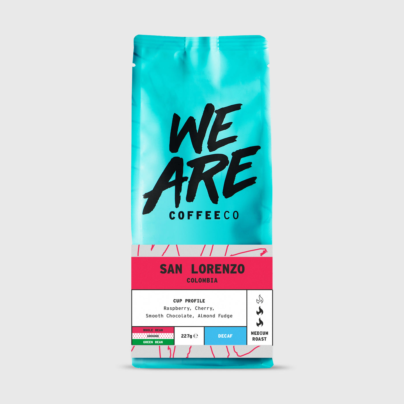 San Lorenzo Decaf - front view by We Are Coffee Co