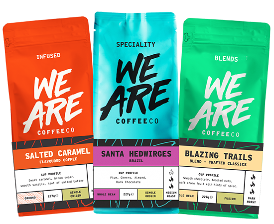 Speciality, flavoured and blends coffee packs